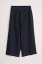 Navy Linen Culottes kevincollin.com