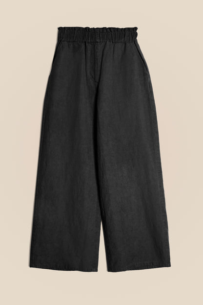 Linen Ruffle Trousers kevincollin.com