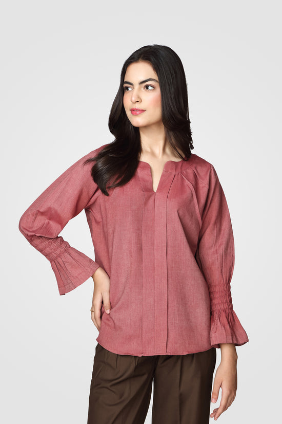 Rosy Bell Sleeve Blouse kevincollin.com