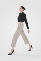 Tumbled Ivory Pleated Pants kevincollin.com