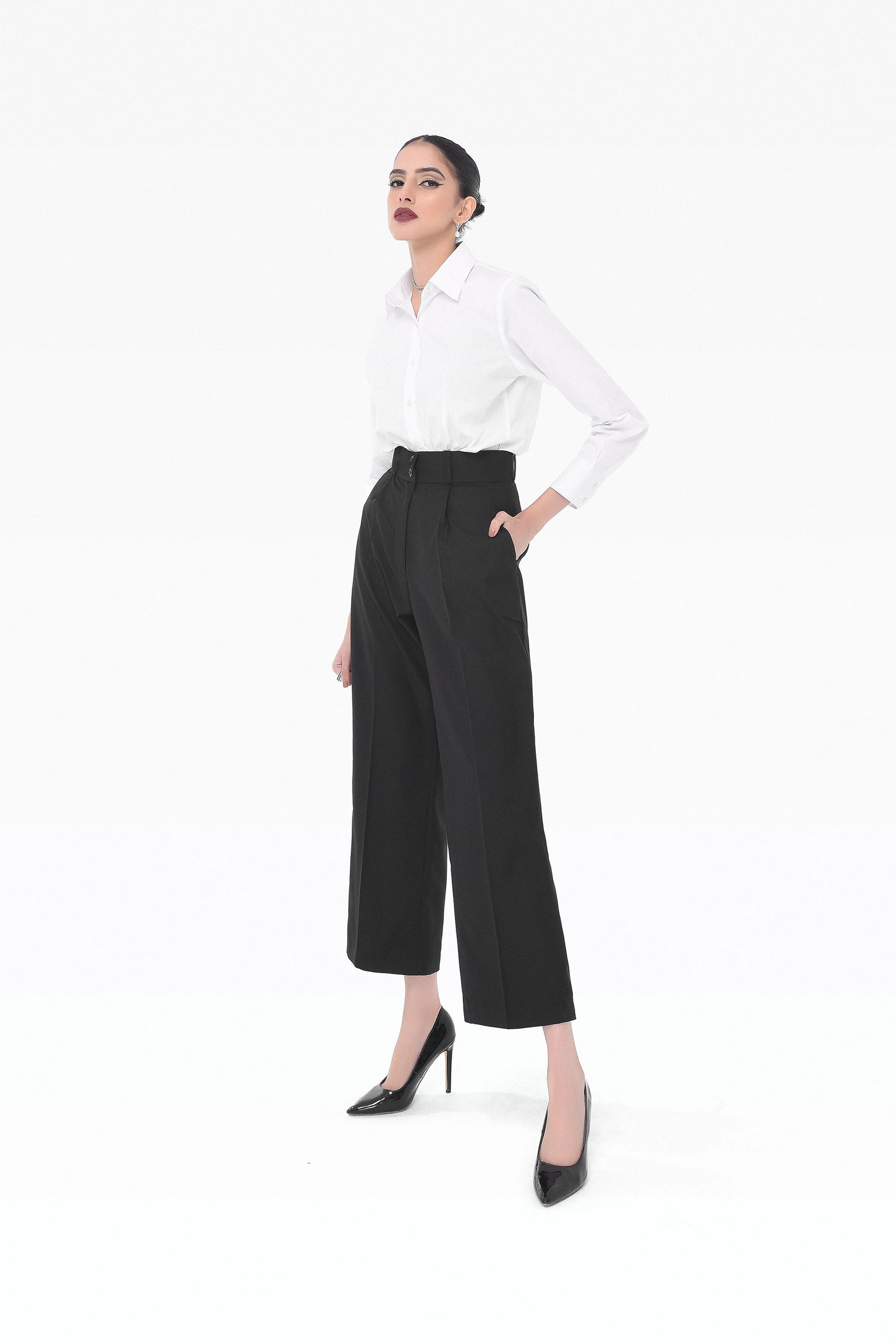 Black Double Button Pants kevincollin.com