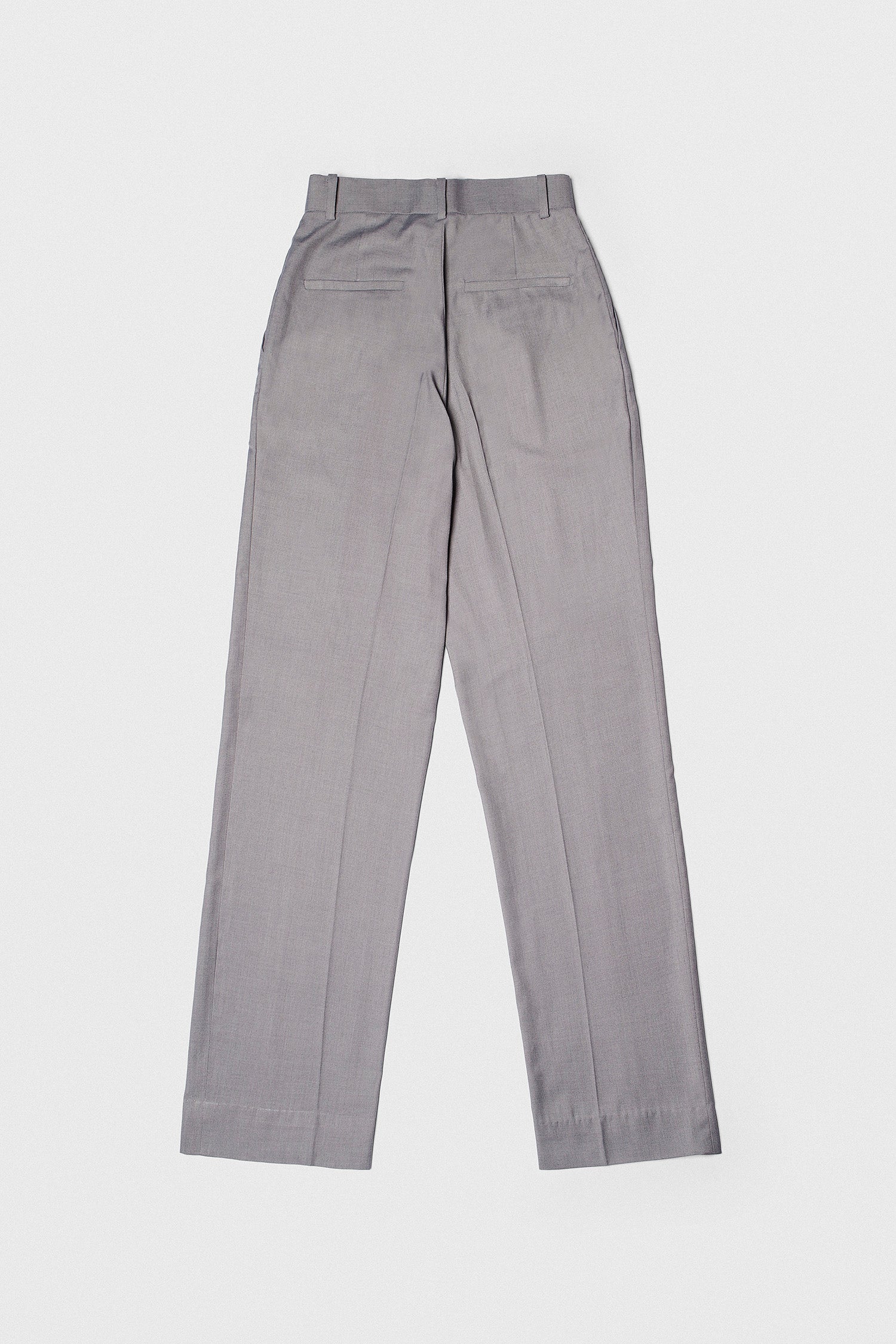 Steel Blue High Waisted Wide Leg Trousers kevincollin.com