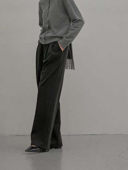 Point Pin-tuck Wide Pants kevincollin.com